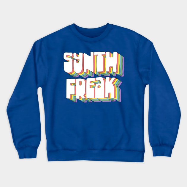 Synth Freak / Synthesizer Fan Design Crewneck Sweatshirt by DankFutura